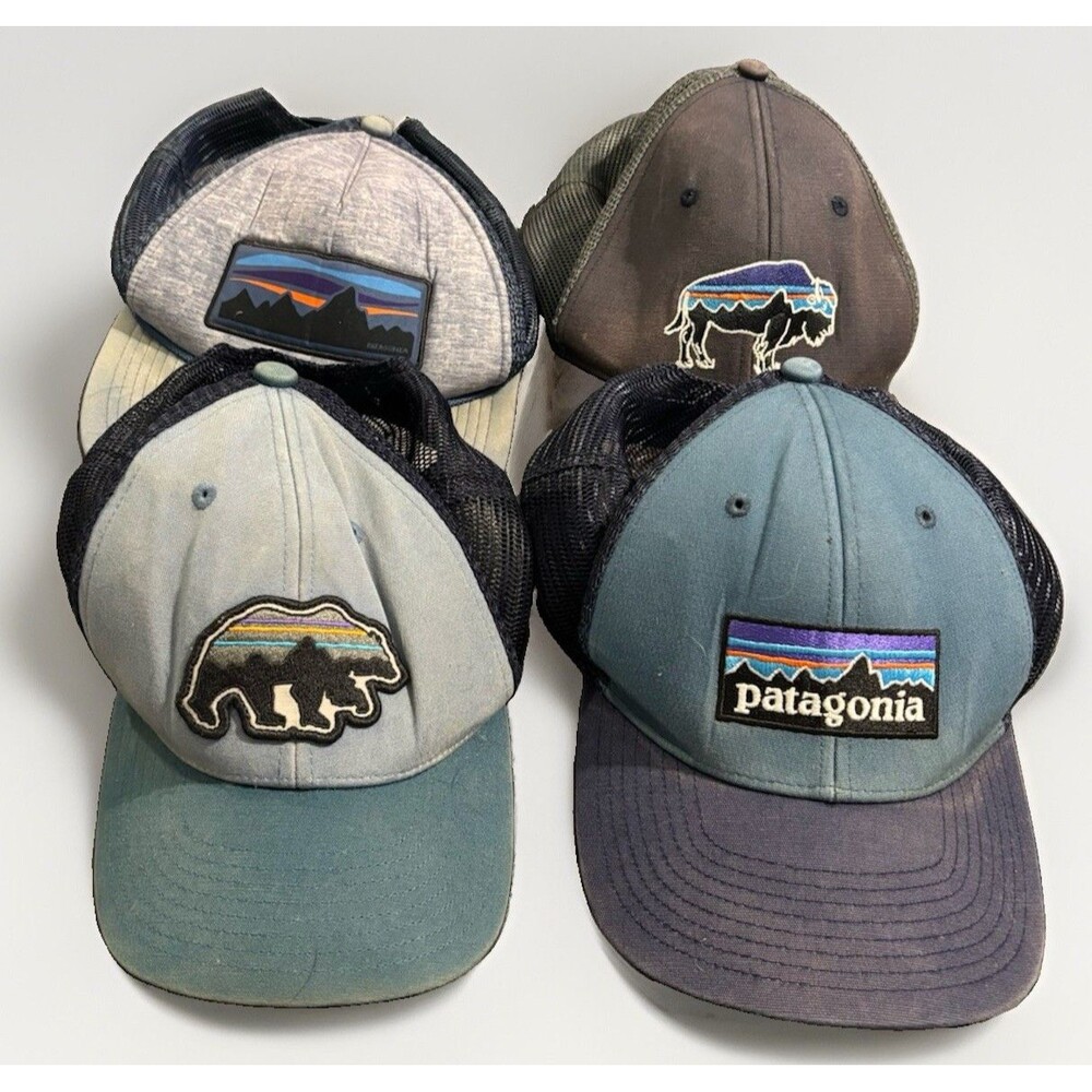 Patagonia Lot of 4 Trucker Hats Mesh Back One Size - Multicolor